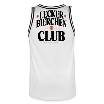 Lecker Bierchen Club Bier Spruch JGA Malle Bier - Maillot de basket Homme - blanc/noir - Dos - AI Model Male 185 dark (185cm)