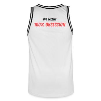 Absolute Fanaturm energy image - Men's Basketball Jersey - white/black - Back - AI Model Male 185 dark (185cm)