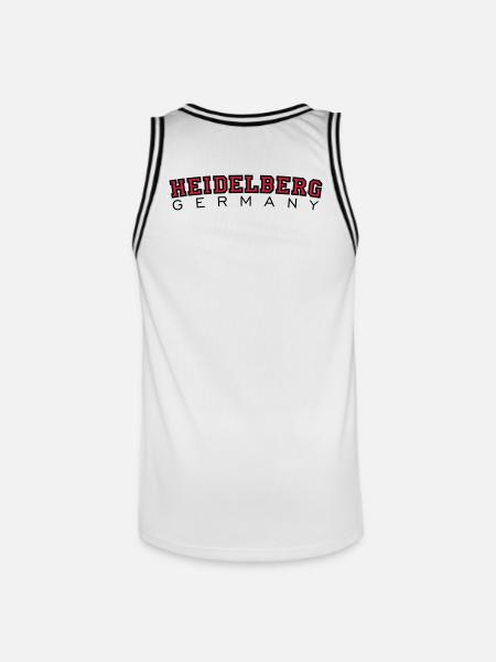 Heidelberg Germany Red/Black - Men's Basketball Jersey - white/black