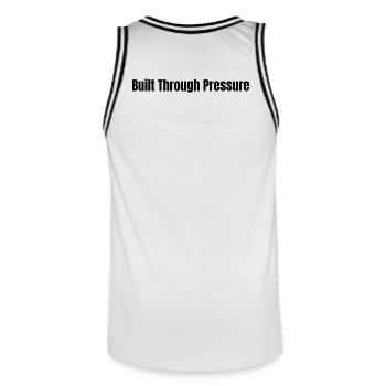 Construit par pression l LateNightGrind - Maillot de basket Homme - blanc/noir - Dos - AI Model Male 185 dark (185cm)