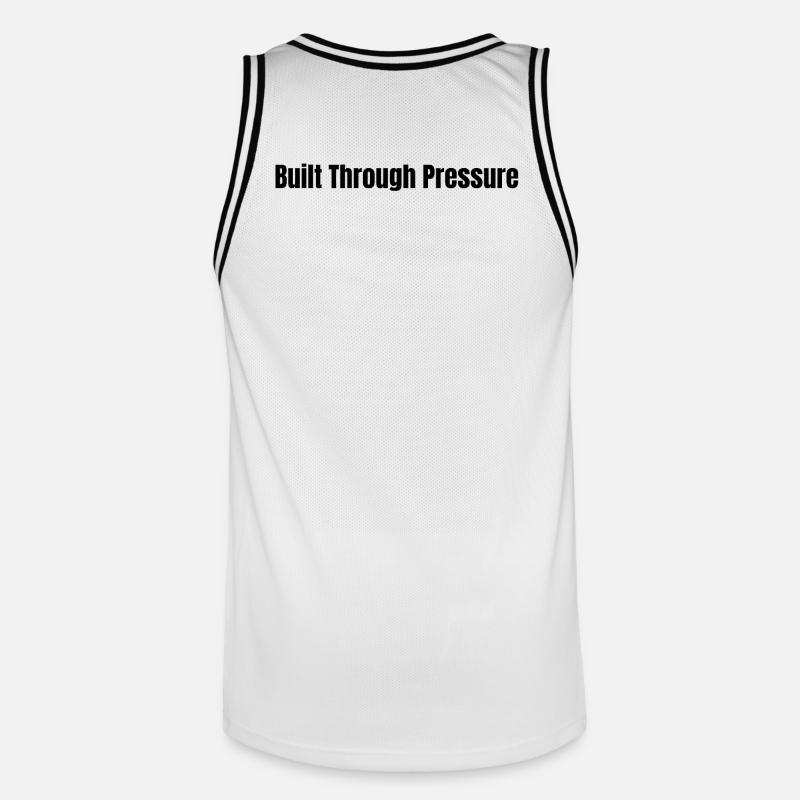 Construit par pression l LateNightGrind - Maillot de basket Homme - blanc/noir