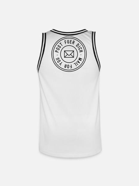 UNE Post pour vous - Maillot de basket Homme - blanc/noir