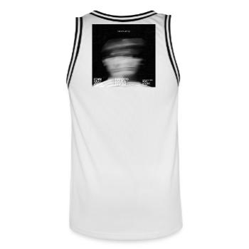 Do it. Motivationwear - Men's Basketball Jersey - white/black - Back - AI Model Male 185 dark (185cm)