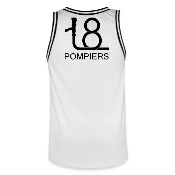 lance_18_2 - Maillot de basket Homme - blanc/noir - Dos - AI Model Male 185 dark (185cm)