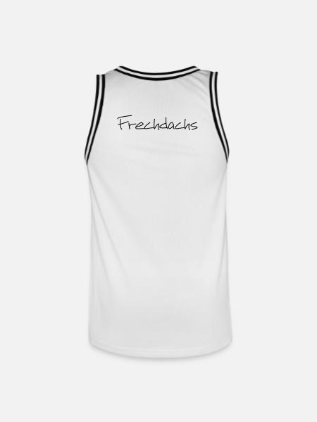 Frechdachs Kind Kleinkind frech Geschenk - Männer Basketball-Trikot - Weiß/Schwarz