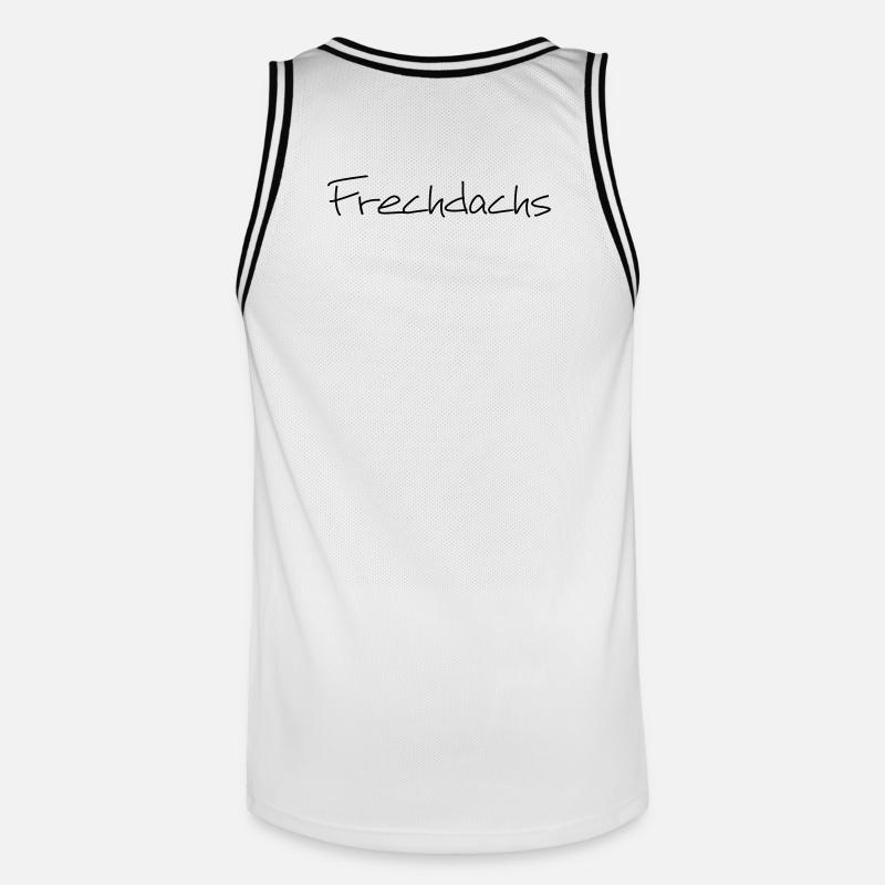 Frechdachs Kind Kleinkind frech Geschenk - Männer Basketball-Trikot - Weiß/Schwarz