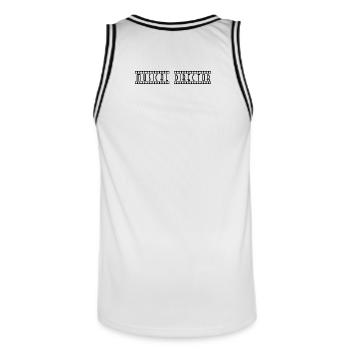 Musical_Director - Maillot de basket Homme - blanc/noir - Dos - AI Model Male 185 dark (185cm)