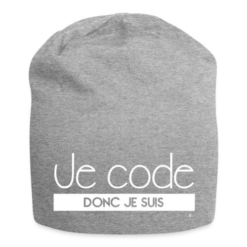 T-Shirt "Je Code Donc Je Suis" - Le Geek du Développement - Bonnet en jersey