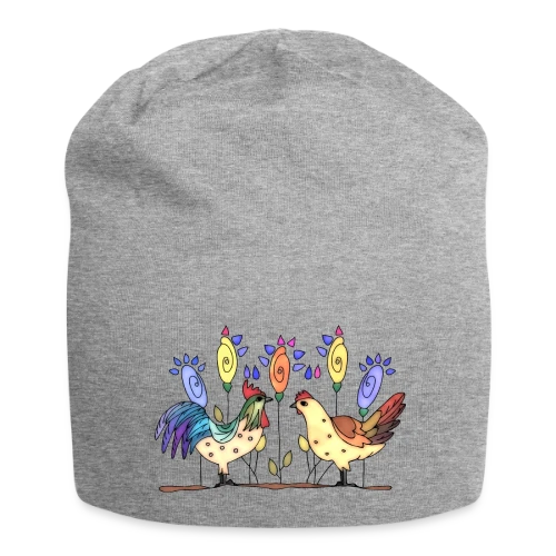 Duo Fermier Coq & Poule - Bonnet en jersey