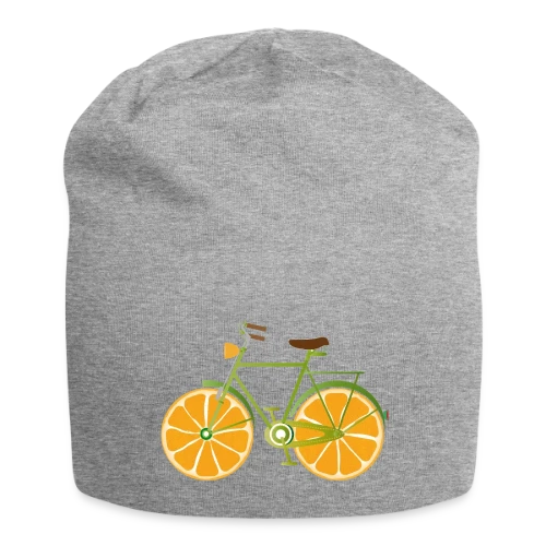 T-shirt Vélo Fruitix : L'Original Fun aux Roues Oranges - Bonnet en jersey