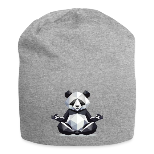 Panda Zen Géométrique : Harmonie Minimaliste - Bonnet en jersey