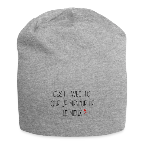 T-shirt Humour Couple : C'est avec toi que je m'engueule le mieux - Bonnet en jersey