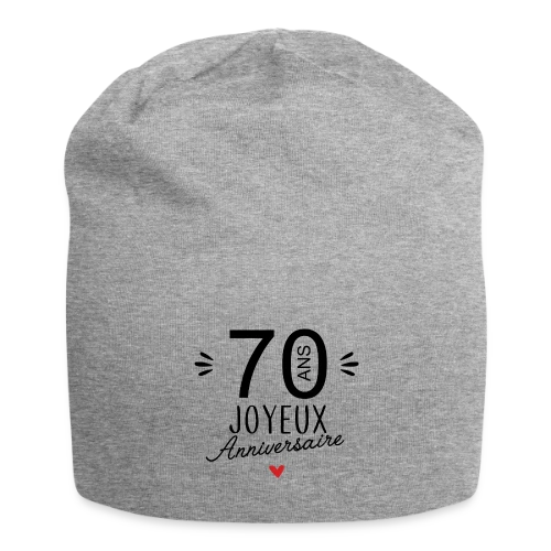 T-Shirt Anniversaire 70 Ans : L'Âge d'Or Célébré - Bonnet en jersey