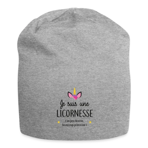 T-shirt Licornesse : Moitié Licorne, Moitié Princesse - Bonnet en jersey