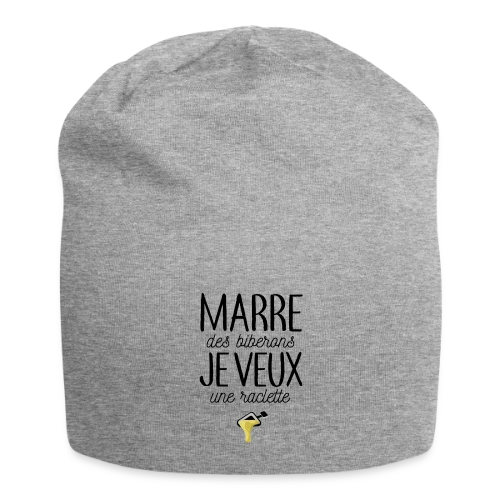 Bébé Gourmand : Marre des Biberons, Je Veux une Raclette ! - Bonnet en jersey