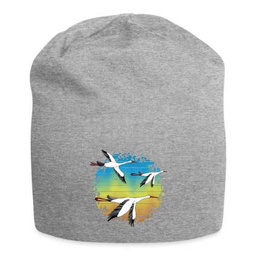 Cigogne Élégante - Bonnet en jersey
