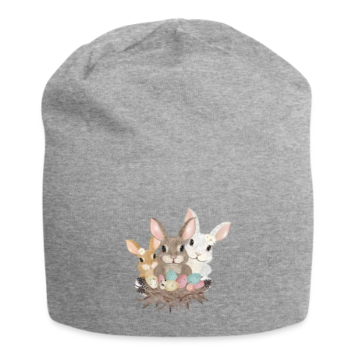 Famille de Lapins de Pâques Pastel Adorables - Bonnet en jersey
