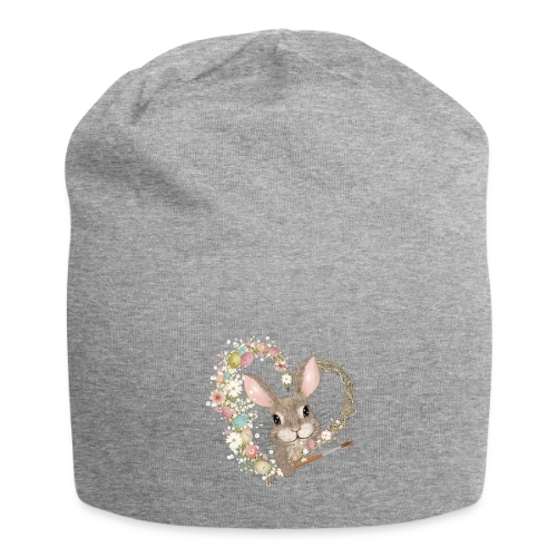 Lapin de Pâques Artiste : Cœur d'Œufs Pastel - Bonnet en jersey