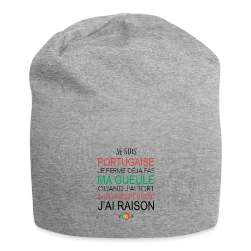 T-Shirt Portugaise : Ma Voix Compte, Toujours Raison ! - Bonnet en jersey