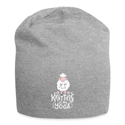 T-Shirt Tricot & Yoga: Knitting Is My Yoga - Bonnet en jersey