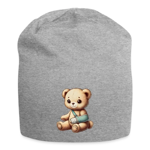 Teddy Réconfortant Plâtré : L'Ours Symbole de Courage et d'Amour - Bonnet en jersey