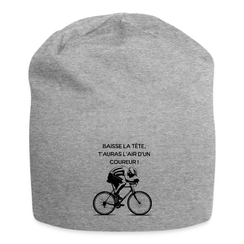 Cyclisme Humour - Design Minimaliste Vélo - Bonnet en jersey