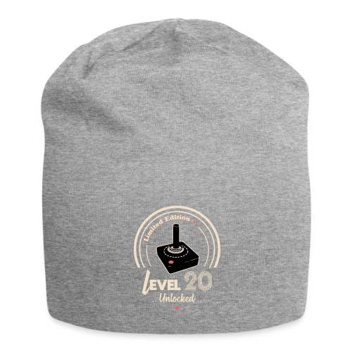 T-shirt Gaming "Niveau 20 Débloqué" - Rétro Anniversaire - Bonnet en jersey