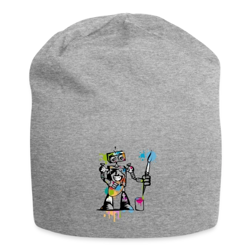 Le Robot Artiste au Pinceau - Bonnet en jersey