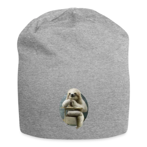 T-shirt Paresseux Studieux en Classe - Bonnet en jersey