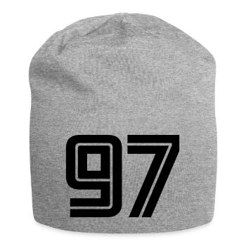 97 - Jersey Beanie - heather grey - Front
