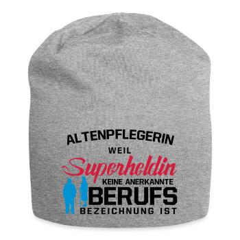 Altenpflegerin - Jersey-Beanie - Grau meliert - Vorne