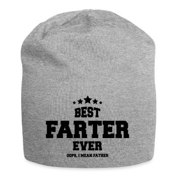MEILLEUR FARTER JAMAIS drôle en disant la fête des pères - Bonnet en jersey - gris chiné - Devant