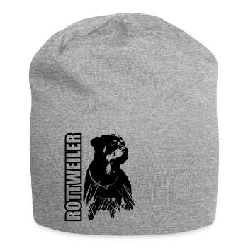 Rottweiler - Jersey-Beanie - Grau meliert - Vorne
