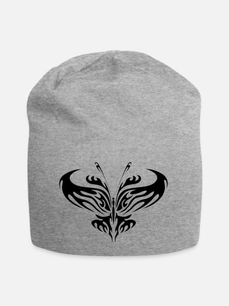 papillon tribal - Bonnet en jersey - gris chiné