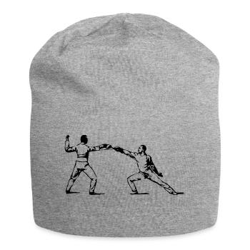 fencing floret sword parry samurai9 - Jersey Beanie - heather grey - Front