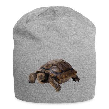turtle schildkroete tiere animals8 - Jersey-Beanie - Grau meliert - Vorne