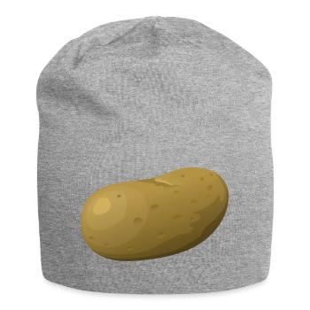 kartoffeln potato halloween gemuese vegetables42 - Jersey-Beanie - Grau meliert - Vorne