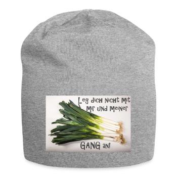 Ne plaisante pas avec moi et mon gang - Bonnet en jersey - gris chiné - Devant