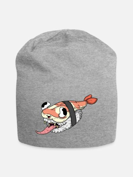 Sushi-Probe - Jersey-Beanie - Grau meliert