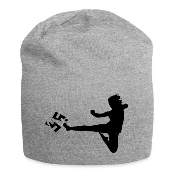 Against racism - Jersey Beanie - heather grey - Front