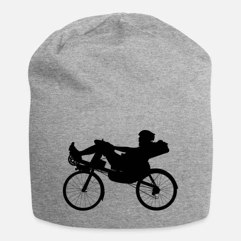 Vélo couché couché vélo vélo deux-roues - Bonnet en jersey - gris chiné