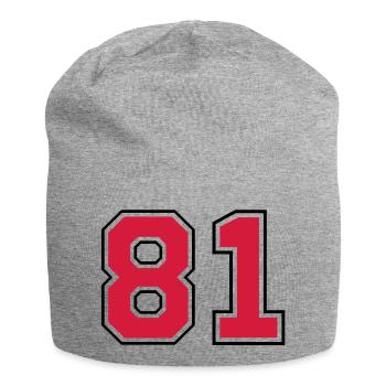81__f2 - Jersey Beanie - heather grey - Front