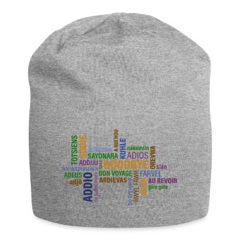 Goodbye - Jersey Beanie - heather grey - Front