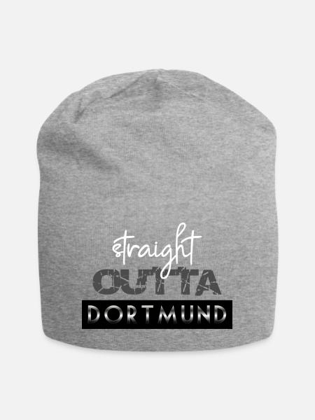 Dortmund - Jersey-Beanie - Grau meliert