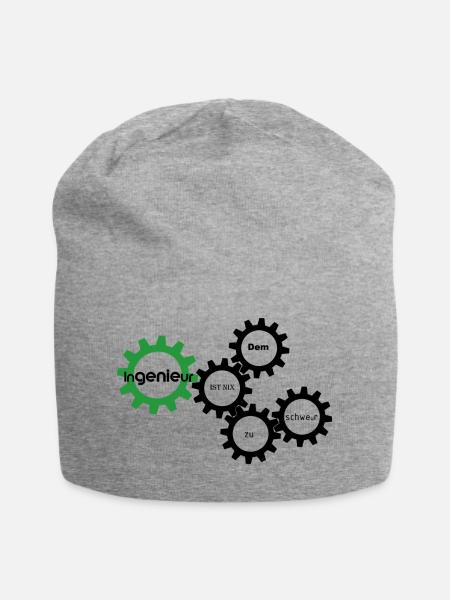 Ingenieur - Jersey-Beanie - Grau meliert