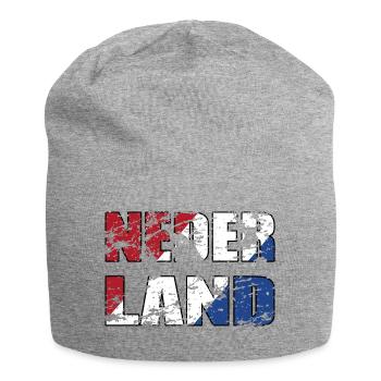 Niederlande - Holland Flagge Fußball - Jersey-Beanie - Grau meliert - Vorne