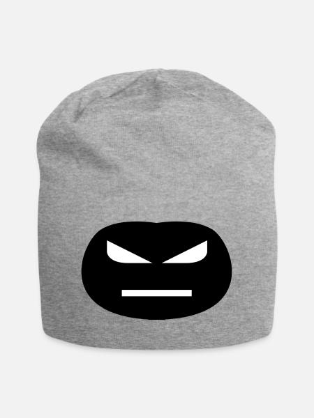 angry - Jersey-Beanie - Grau meliert