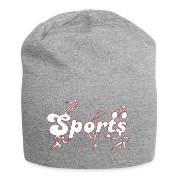 Sports - Bonnet en jersey - gris chiné - Devant