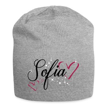 Sofia name first name - Jersey Beanie - heather grey - Front
