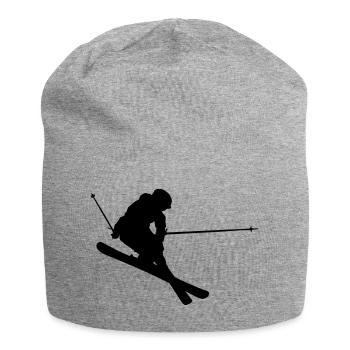 Ski Jump - Jersey Beanie - heather grey - Front